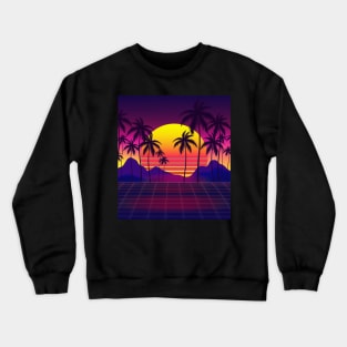 Mesmerizing Sunset Synthwave Crewneck Sweatshirt